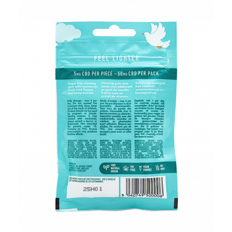 Paquet de 10 Chewing-gum au CBD
