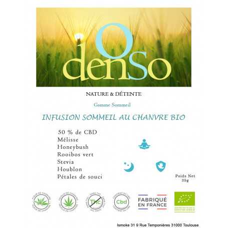 Infusion Sommeil au CBD Tisane Chanvre