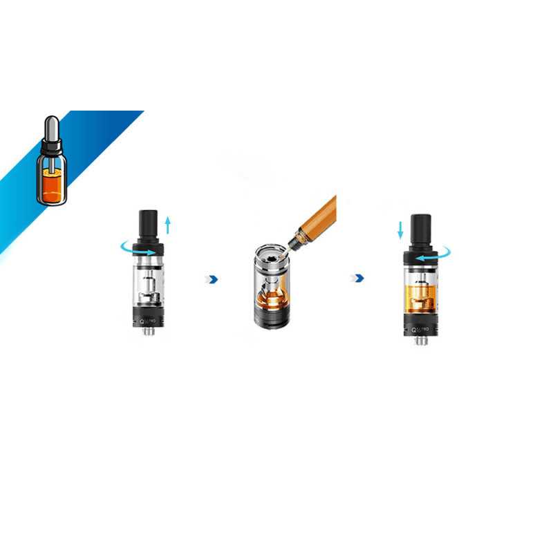 Remplissage Clearomiseur Kit Q16 Justfog - Cigarette Electronique