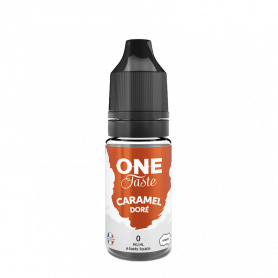 E-Liquide Caramel Doré E.Tasty avec visuel de caramel autour du liquide 2