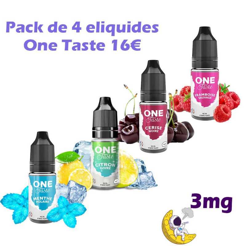 pack eliquide frais et fruitée 3mg Menthe Polaire Citron Givrée Cerise Noire Framboise Sauvage