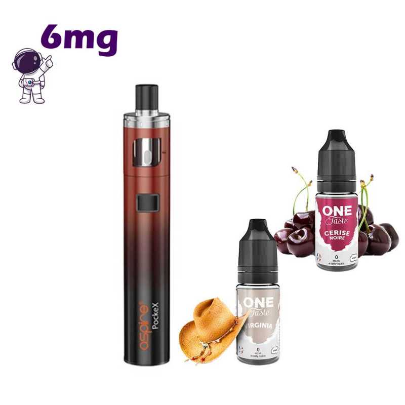 Kit démarrage Aspire PockeX aio Rouge noir...