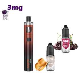 Kit démarrage Aspire PockeX aio rouge noir 1500mAh + 2 e-liquide classique fruité 2