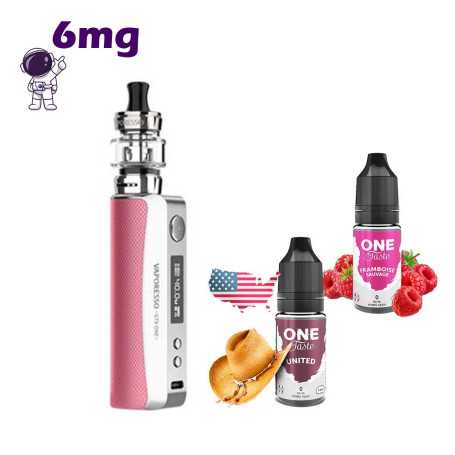 Kit-démarrage-GTX-One-40w-rose-2000mAh-Vaporesso-tabac-united-framboise-sauvage-6mg
