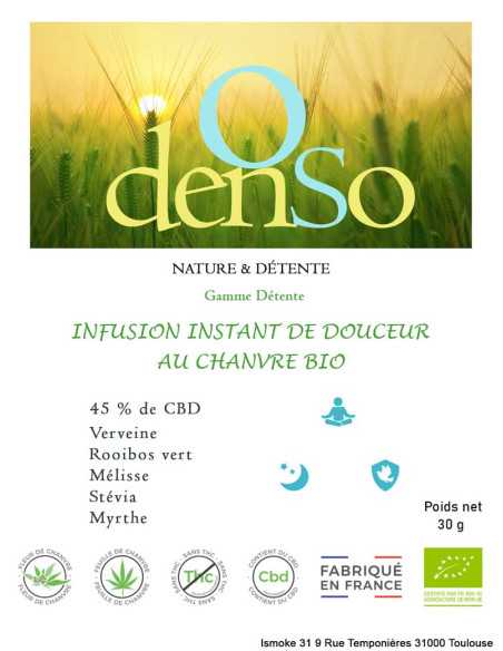 Infusion Bio CBD Douceur Tisanes anti-stress