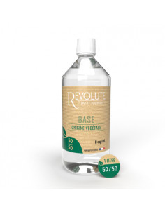 Base 50/50 1 Litre 100% d'origine végétale Revolute