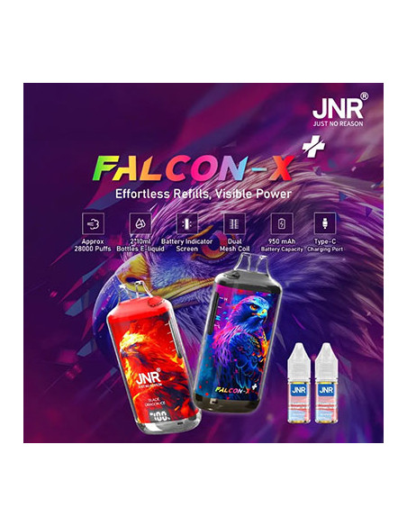 Puff JNR Falcon X Strawberry Watermelon Ice – 28 000 Puffs