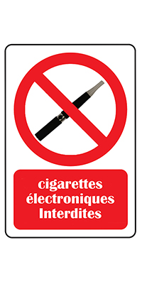 Usage de la cigarette électronique interdite